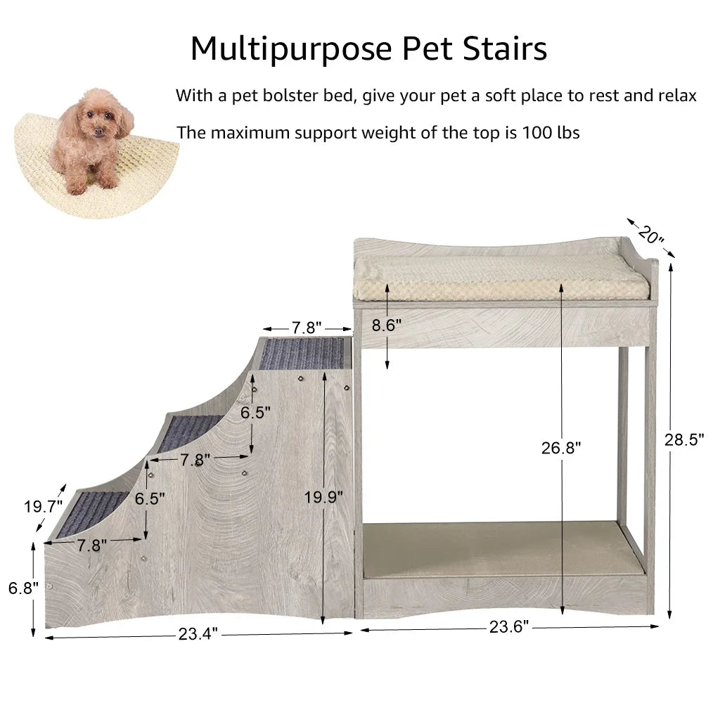 Pet Stair, Dog Ramp for Couch& High Bed