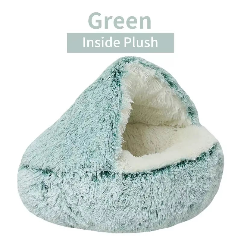 Soft Plush Pet Bed Nest with Cover