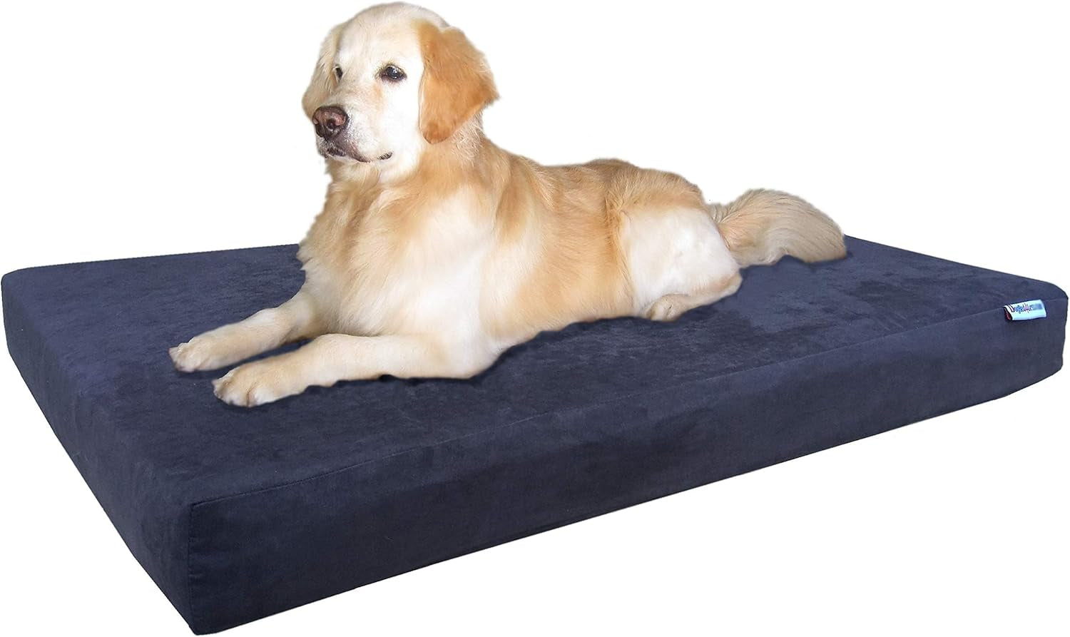 Waterproof Orthopedic Gel Memory Foam Pet Dog Bed (Microsuede Espresso, 55"X47"X4")