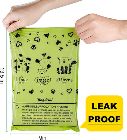 Extra Thick Leakproof Dog Poop Bags 280 Count with Dispenser (Scented)