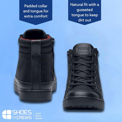 Women'S Slip-Resistant Food Service Shoes - Comfortable, Non-Slip Safety Shoes for Women - High-Top Kitchen Sneakers for Chefs, Servers, Bartenders - Padma