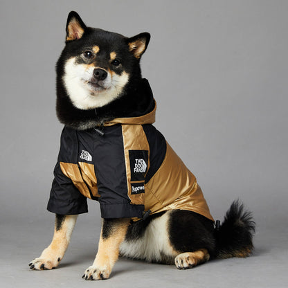 Hooded Dog Raincoat Jacket