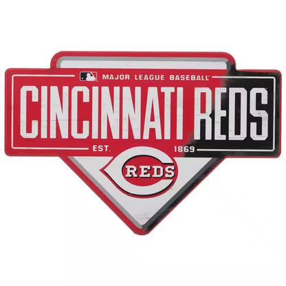 Cincinnati Reds MDF Base Wooden Wall Art