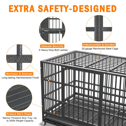 Heavy Duty Dog Crate for Large Dog