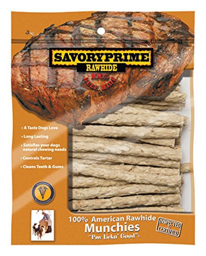 Savory Prime 5 in. White American Twist Sticks Dog Treats 30 Cou